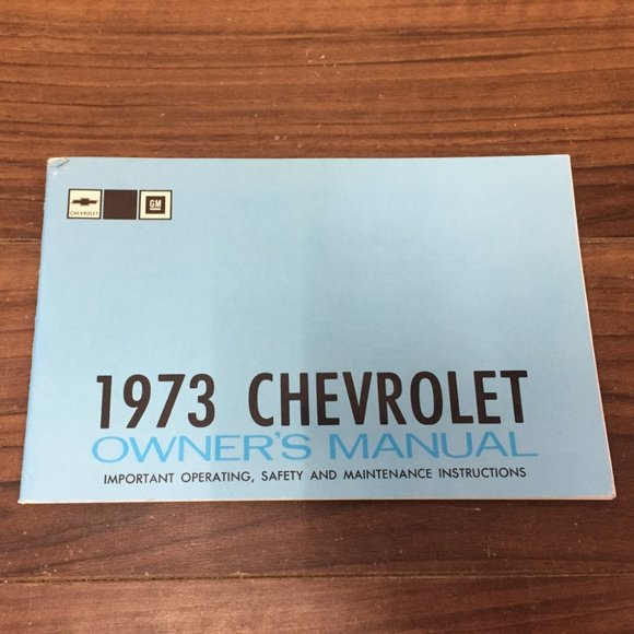 1973 Chevrolet Owner's Manual ST 304 73 - Picture 1 of 16